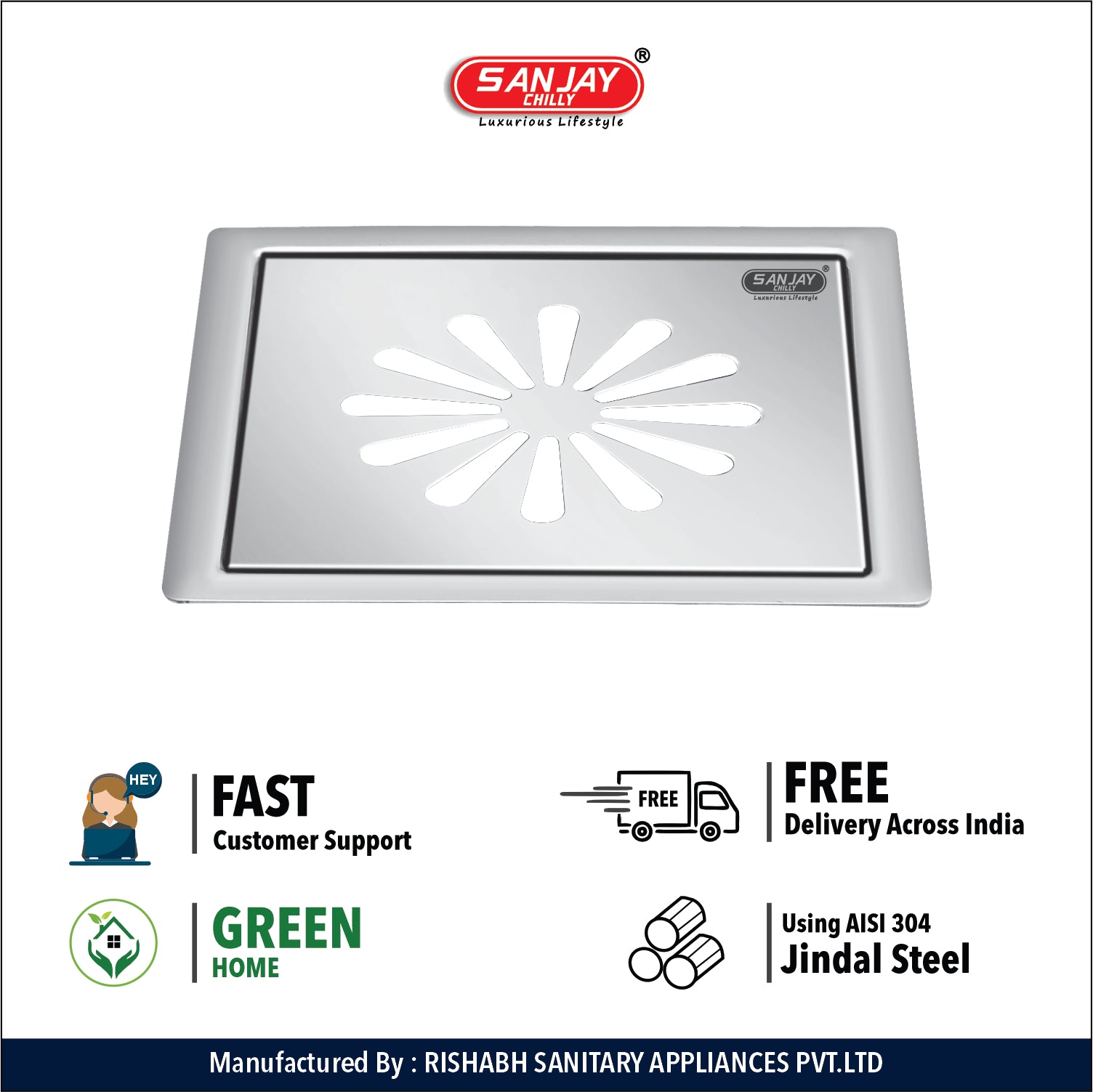 TOF Square Ezee Golden Series