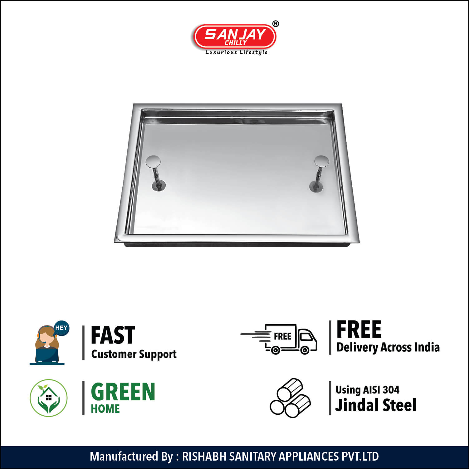Man Hole Cover Marble Insert