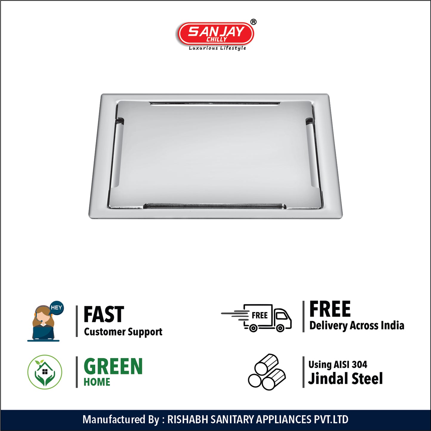 TOF Square Clean Line Golden Series