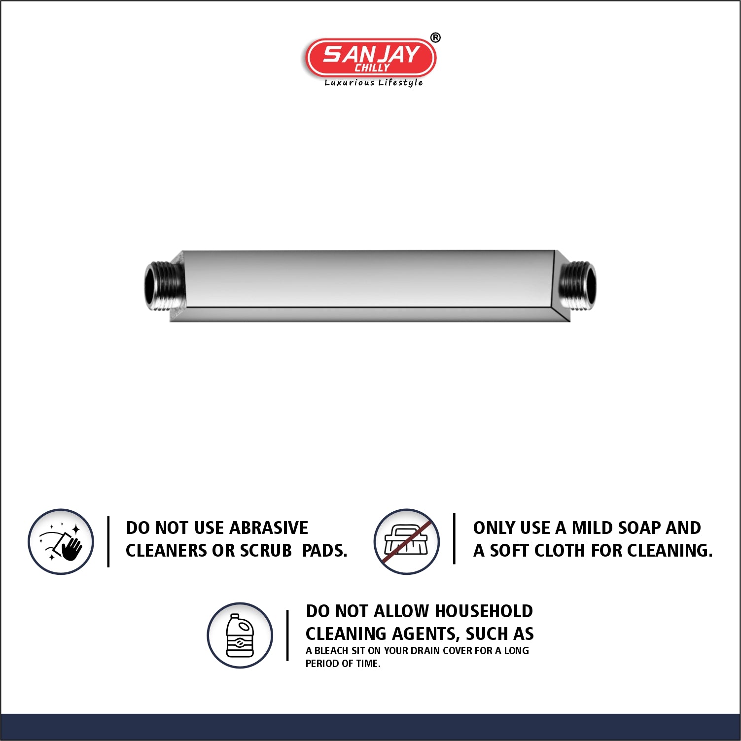 Shower Arm Square Ceiling