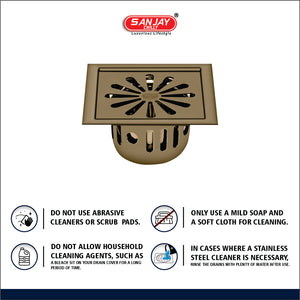 Square Ezee Brushed Bronze