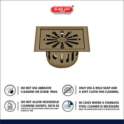 Square Ezee Brushed Bronze