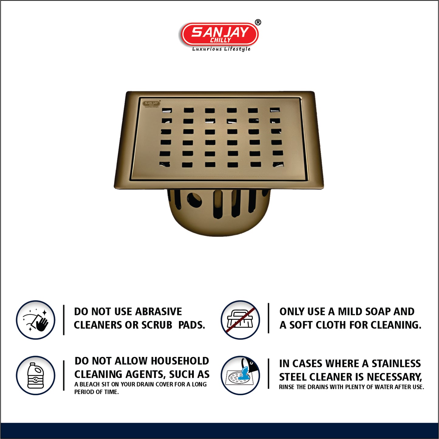 Square Zoom Brushed Bronze