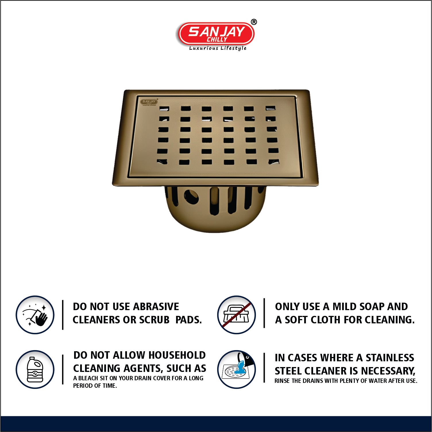 Square Zoom Brushed Bronze