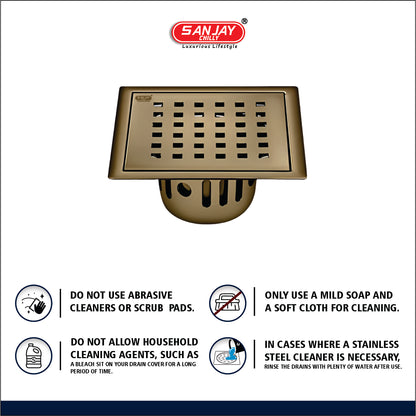 Square Zoom Brushed Bronze