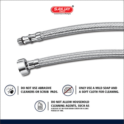 SS Connection Hose For Basin Mixer Pair