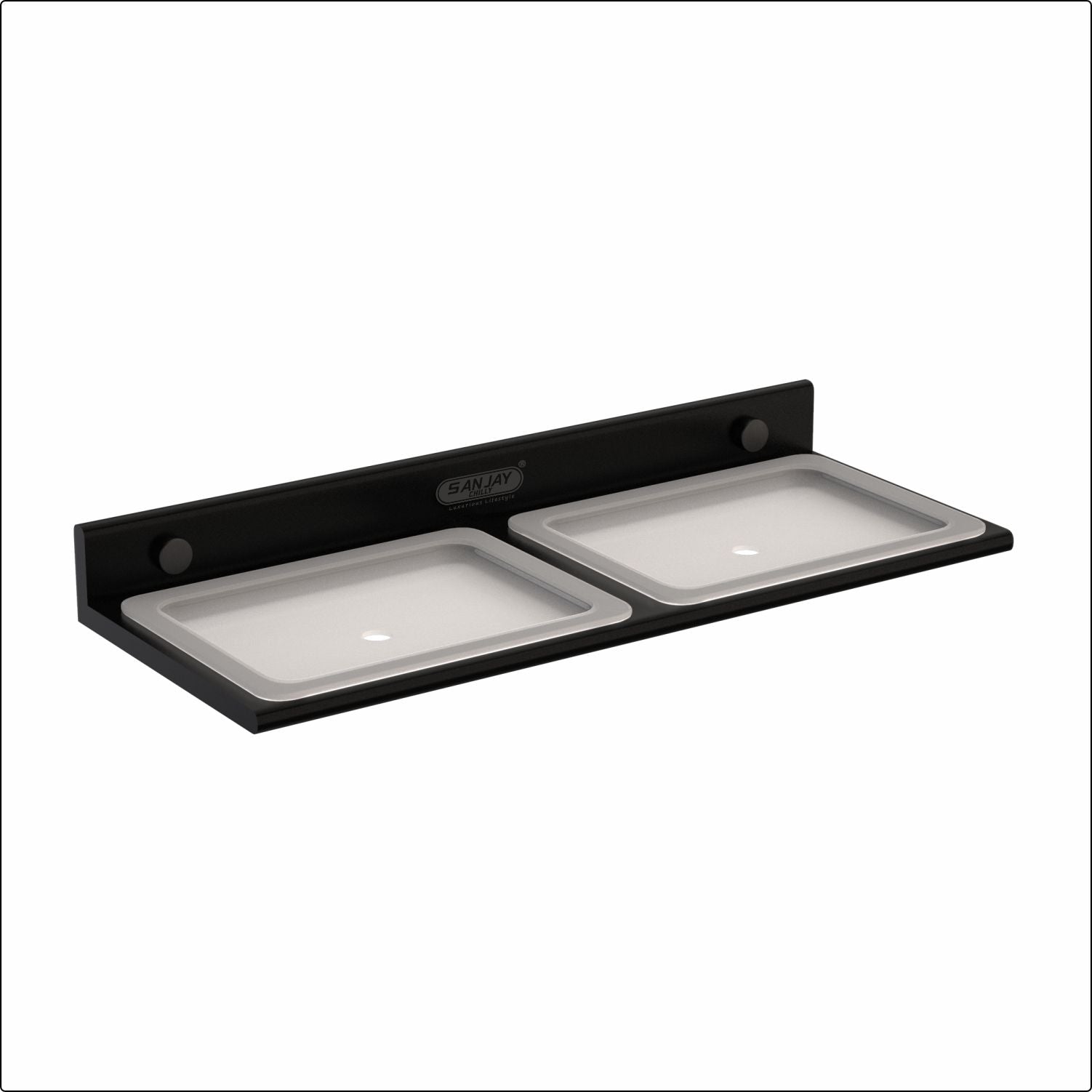 Dual Soap Dish Ultra Black