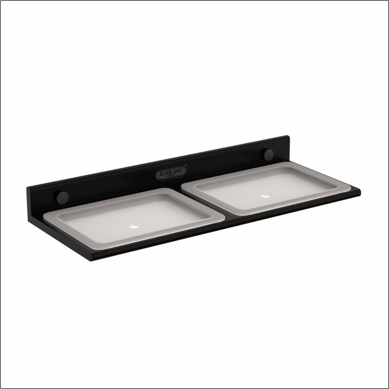 Dual Soap Dish Ultra Black