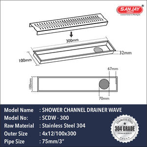 Shower Channel Wave