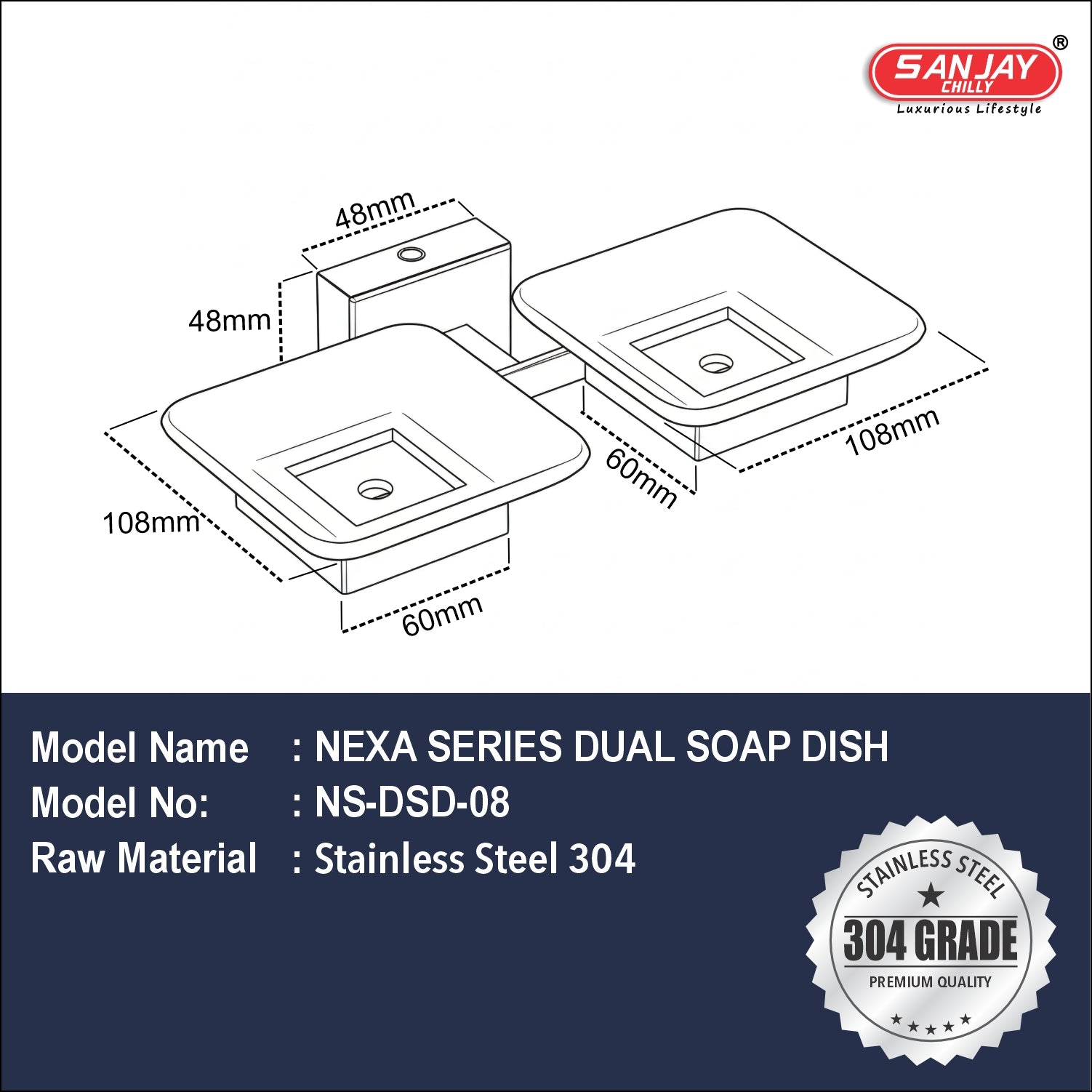 Dual Soap Dish Nexa