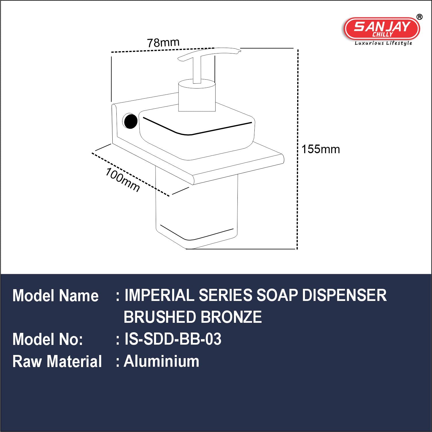 Soap Dispenser Brushed Bronze