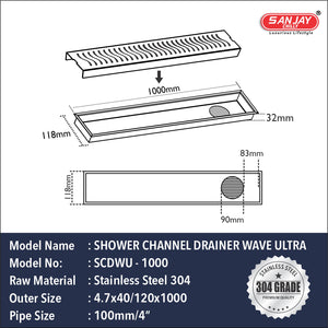 Shower Channel Wave Ultra