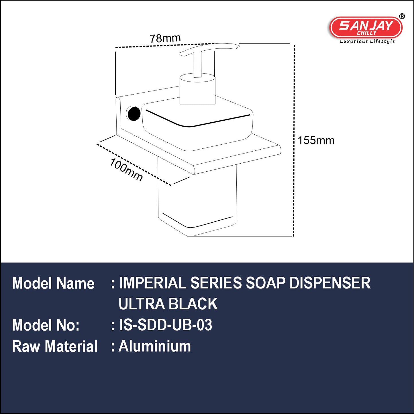 Sop Dispenser Ultra Black