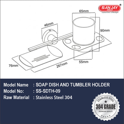 Soap Dispenser & Tumbler Holder Stello