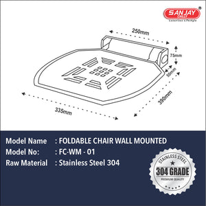 Foldable Chair (Wall Mounted )