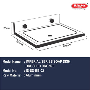 Soap Dish Brushed Bronze
