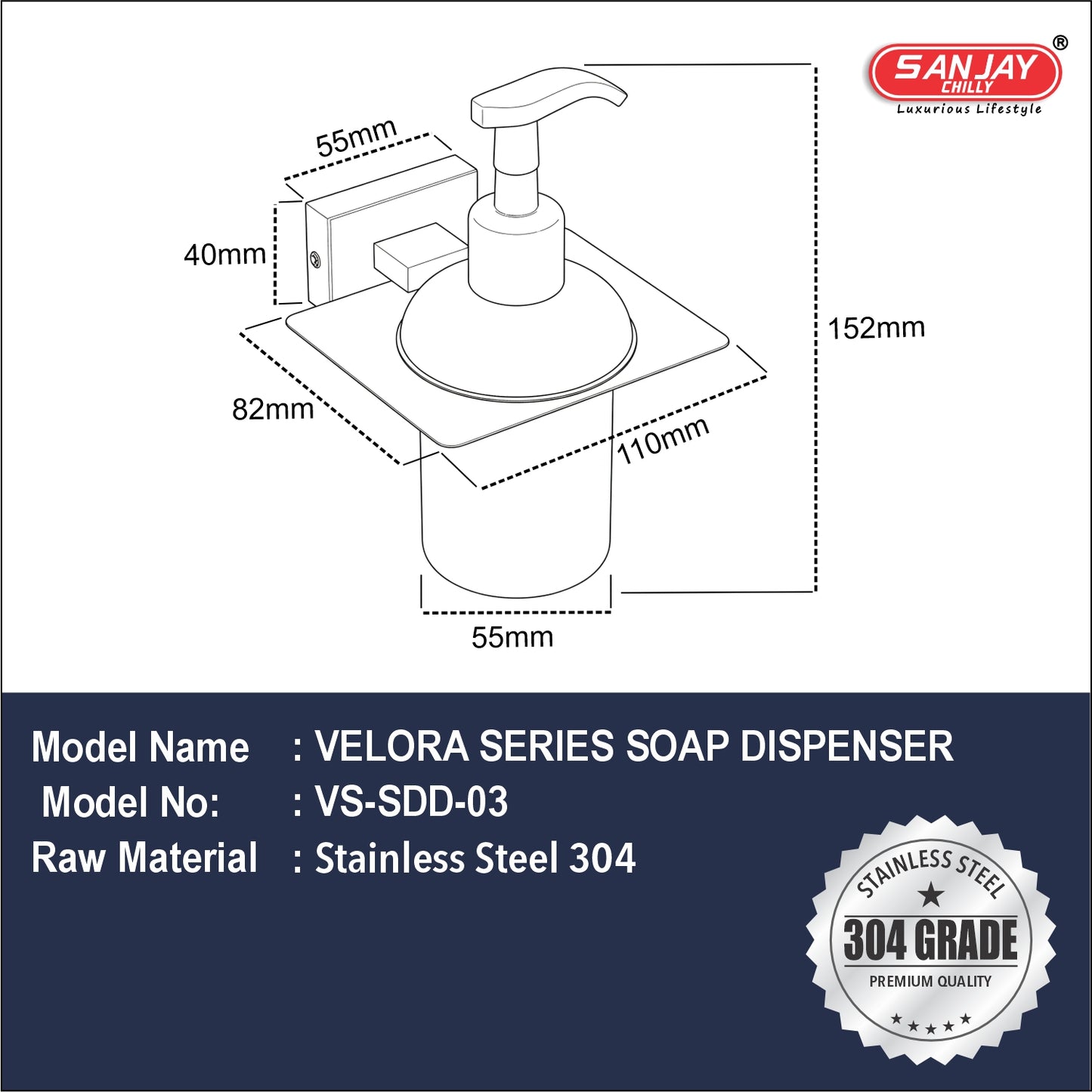 Soap Dispenser Velora