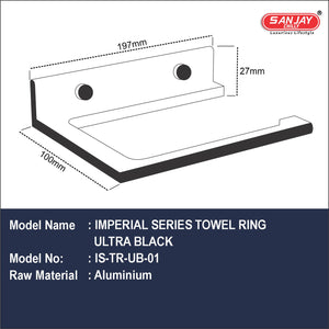 Towel Ring Ultra Black