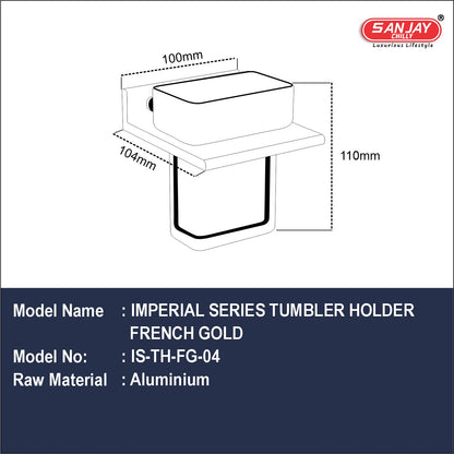 Tumbler Holder French Gold