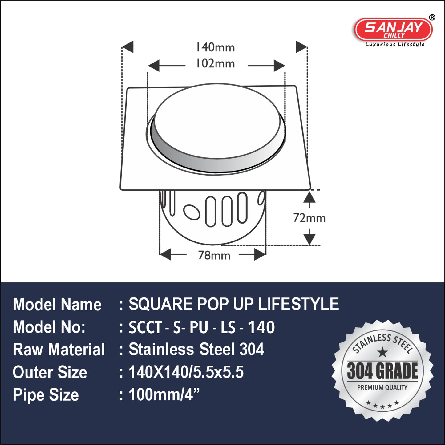 Square Pop Up Lifestyle