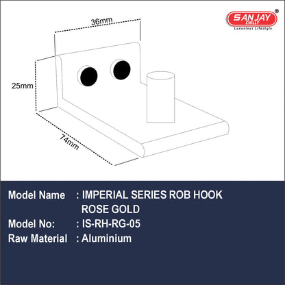Robe Hook Rose Gold