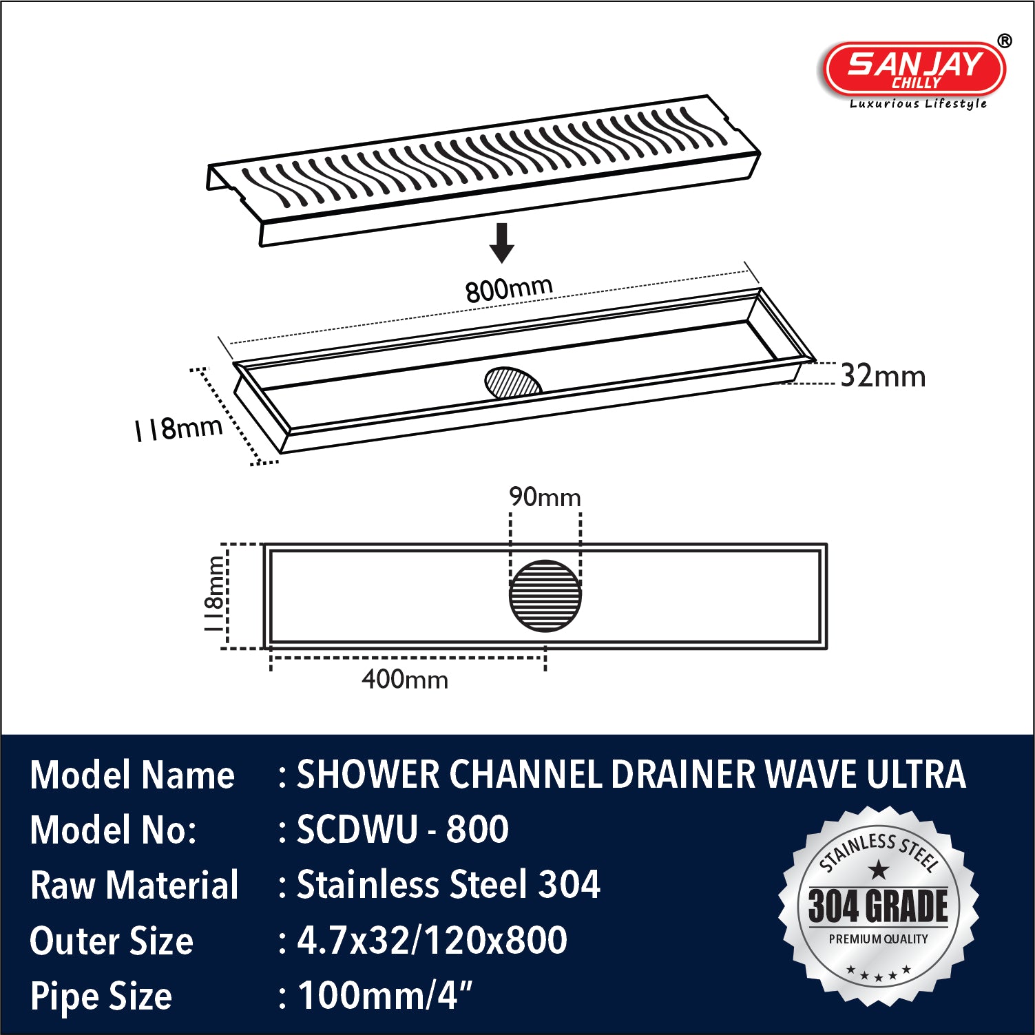 Shower Channel Wave Ultra