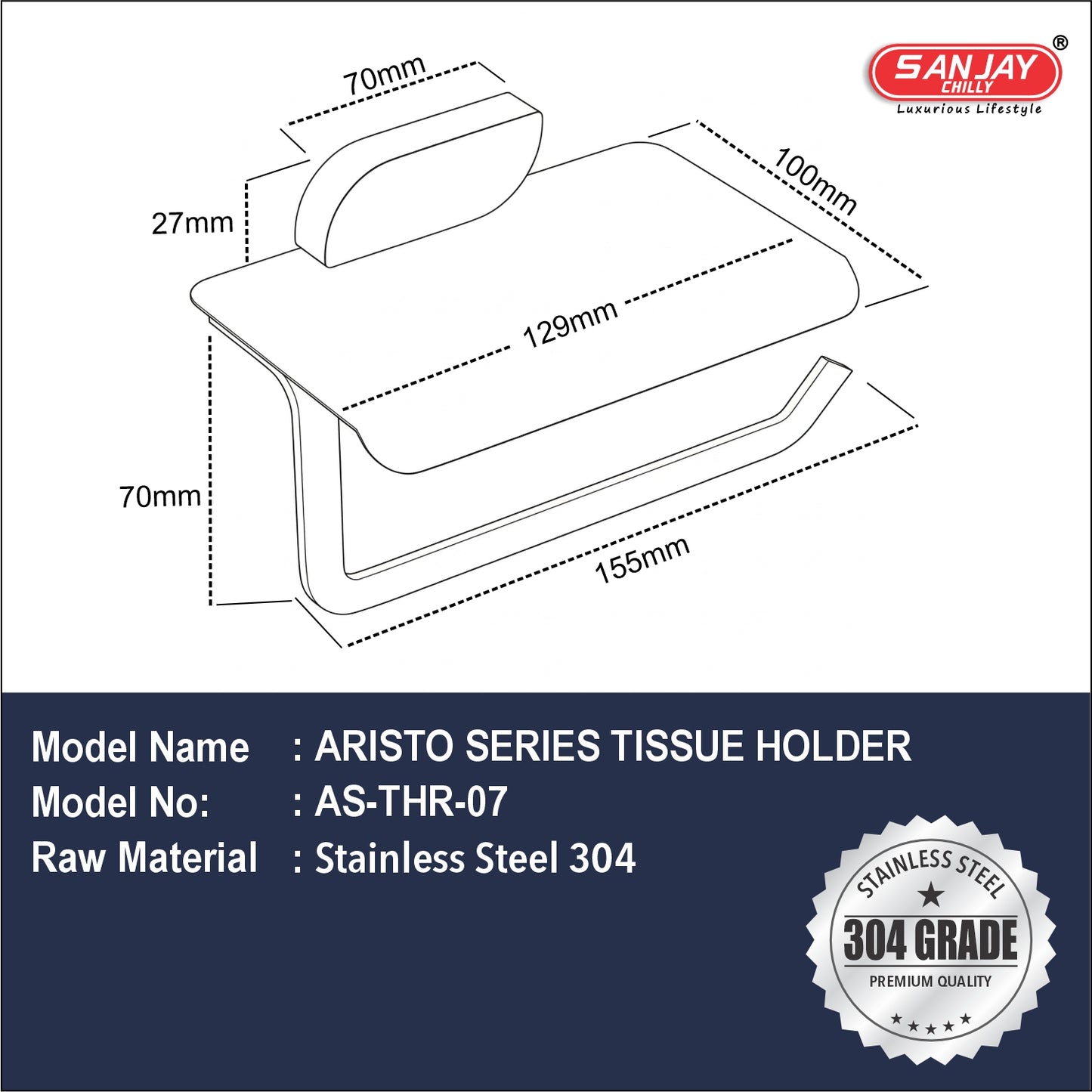 Tissue Holder Aristo