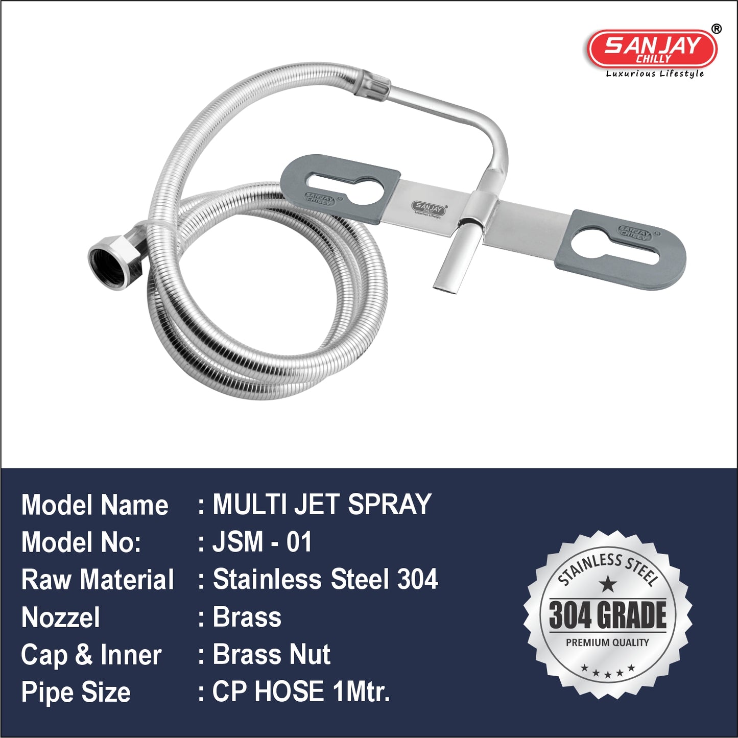 Multi Jet Spray CP Hose 1 mtr