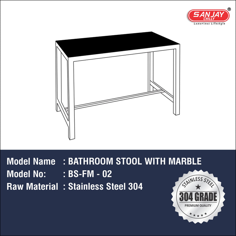 Bathroom Stool (Floor Mounted)
