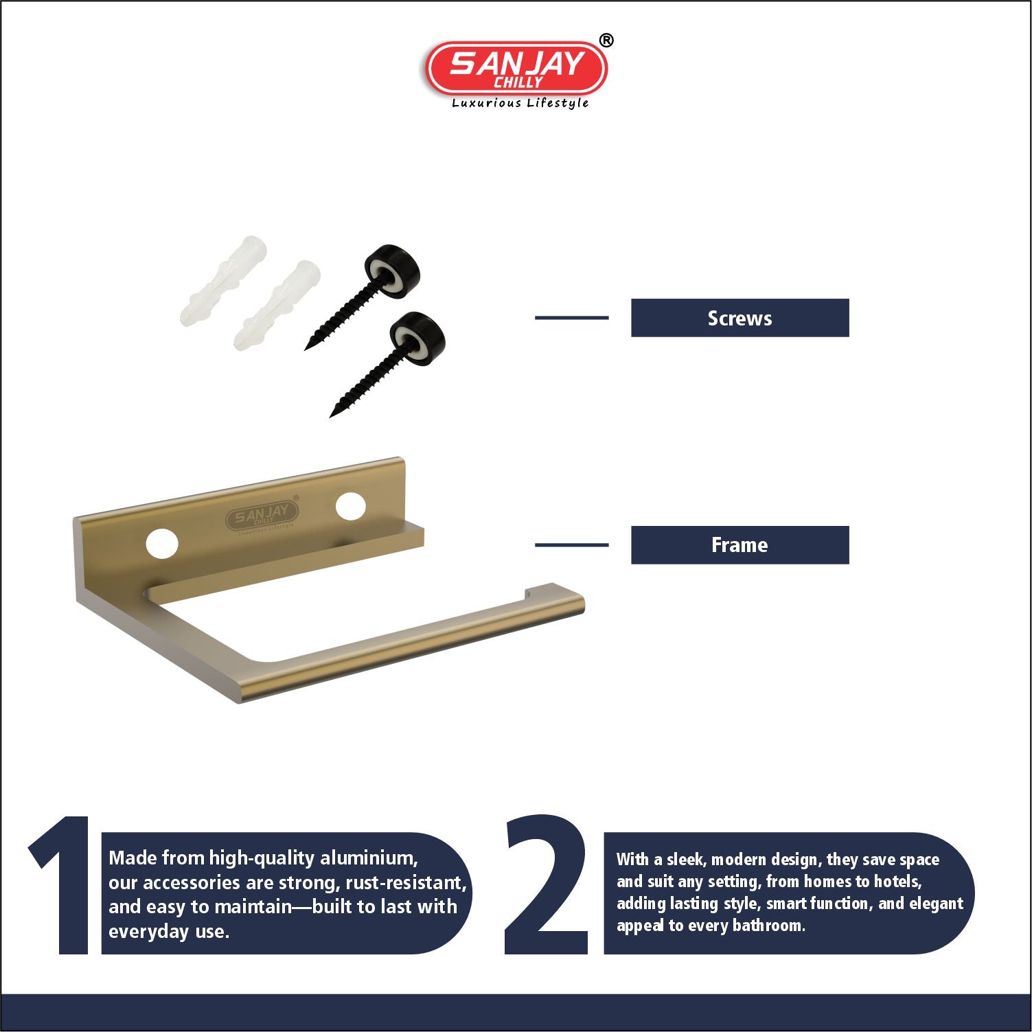Towel Ring Brushed Bronze