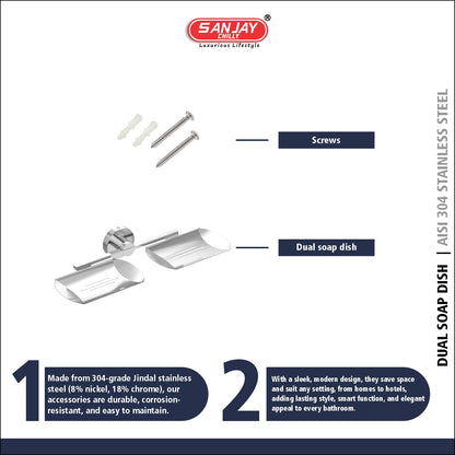 Dual Soap Dish Stello