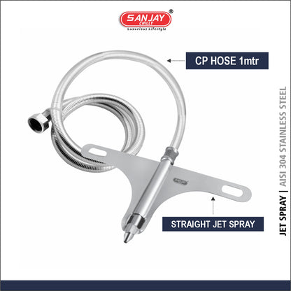 Straight Jet Spray CP Hose 1 mtr