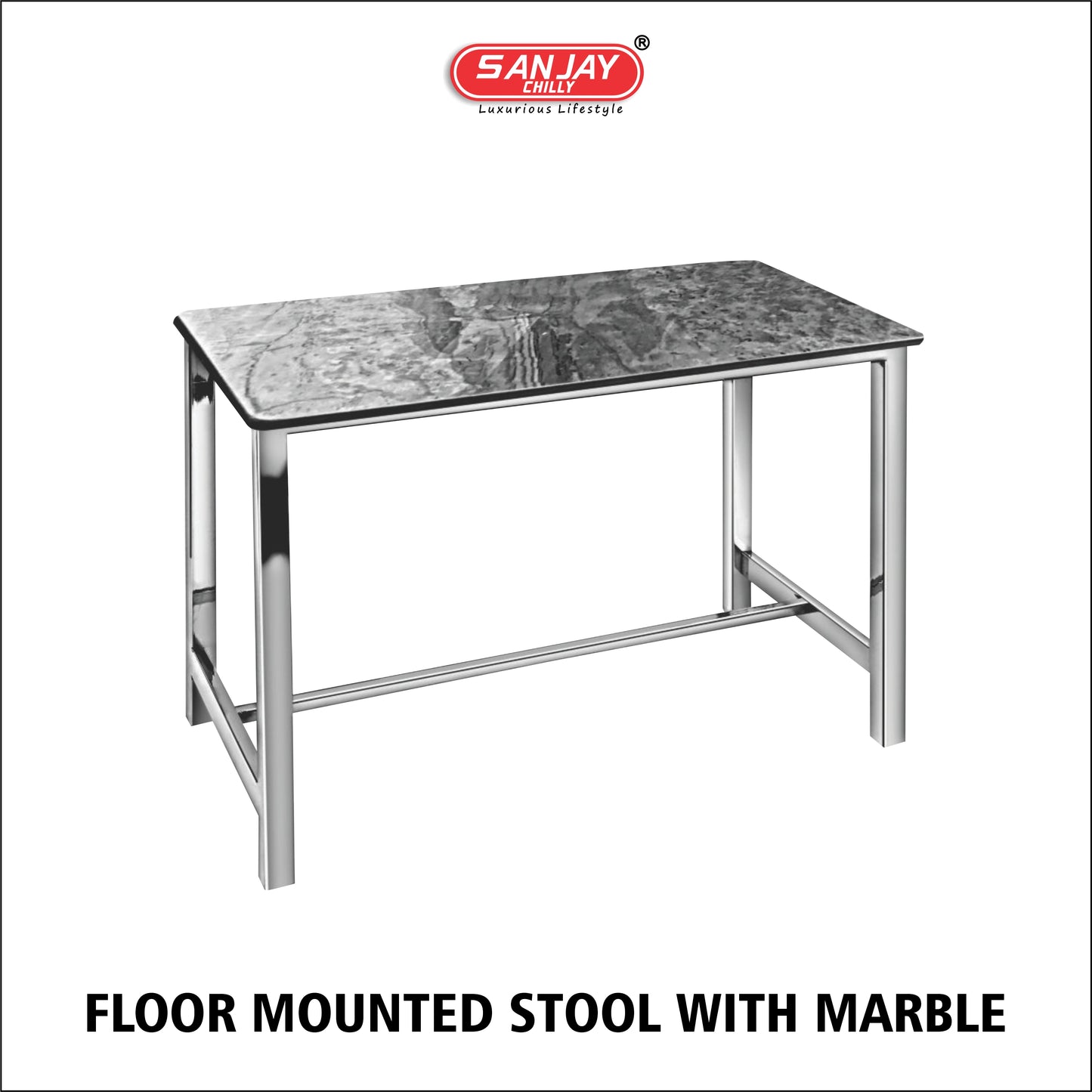 Bathroom Stool (Floor Mounted)