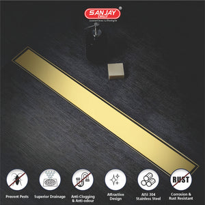 Marble Drainer French Gold