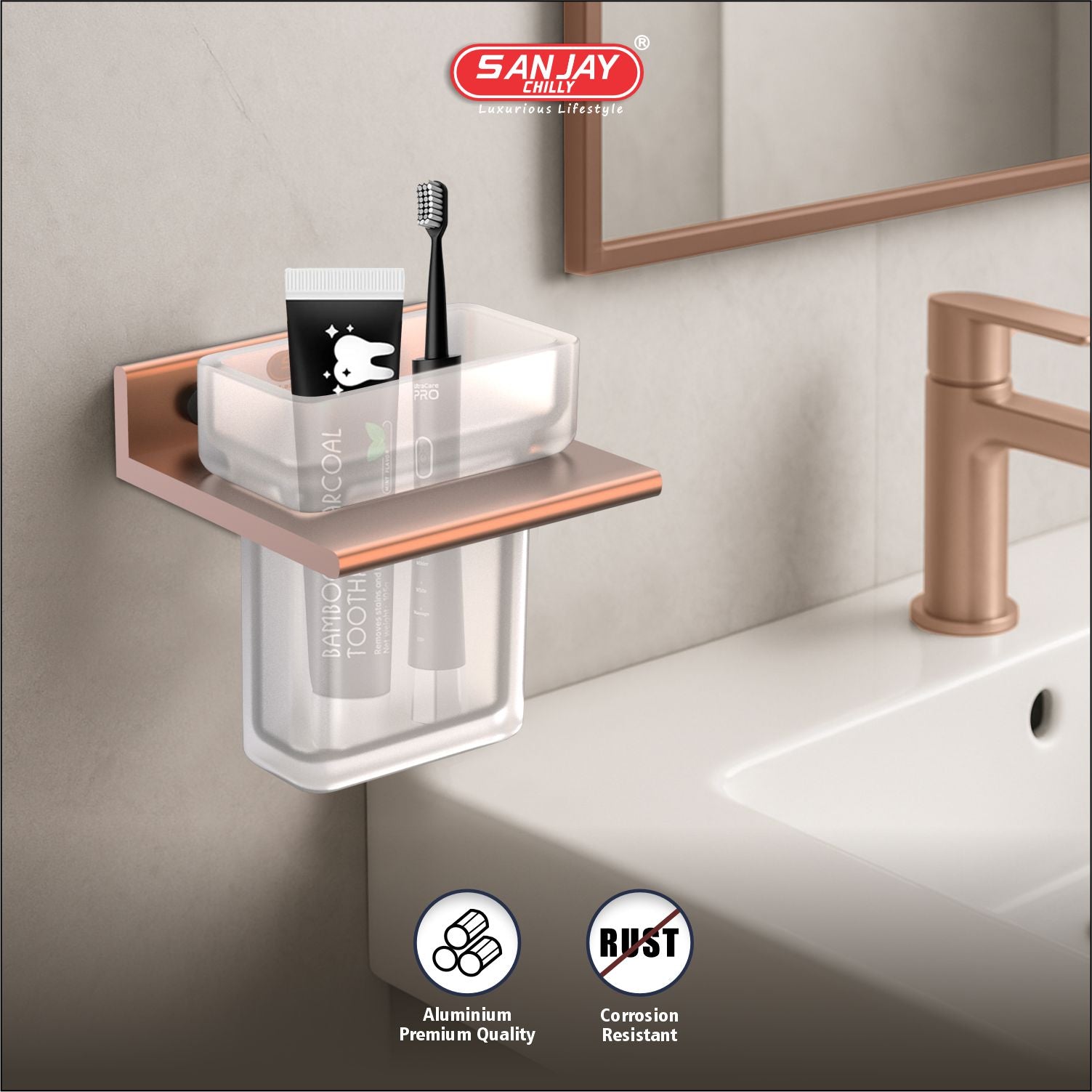Tumbler Holder Rose Gold