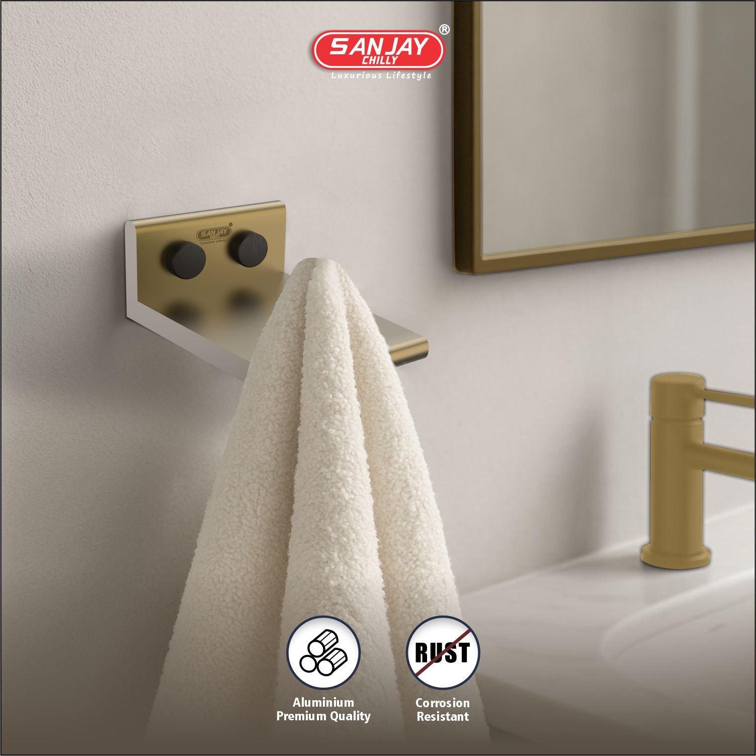 Robe Hook Brushed Bronze