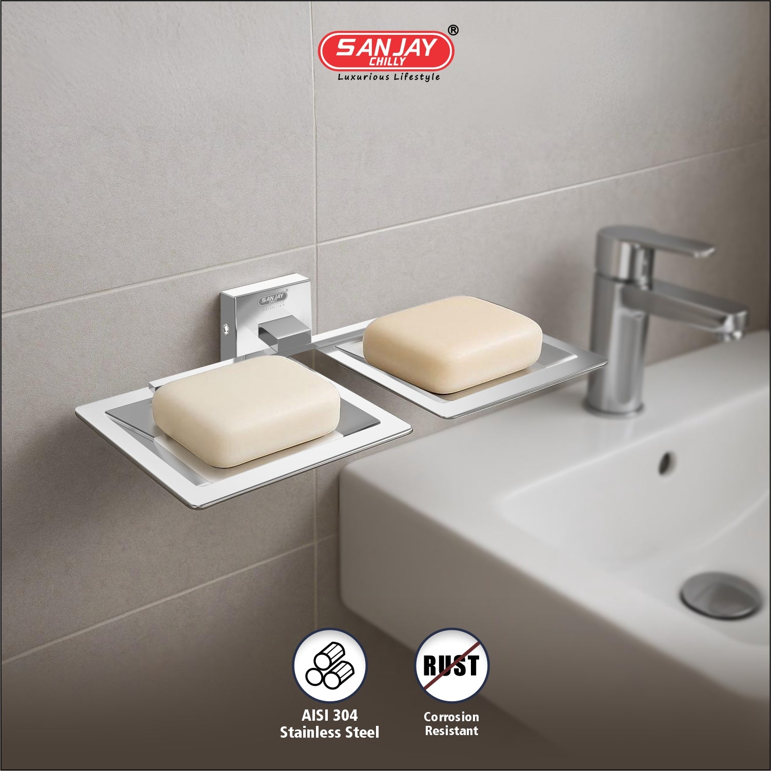 Dual Soap Dish Velora