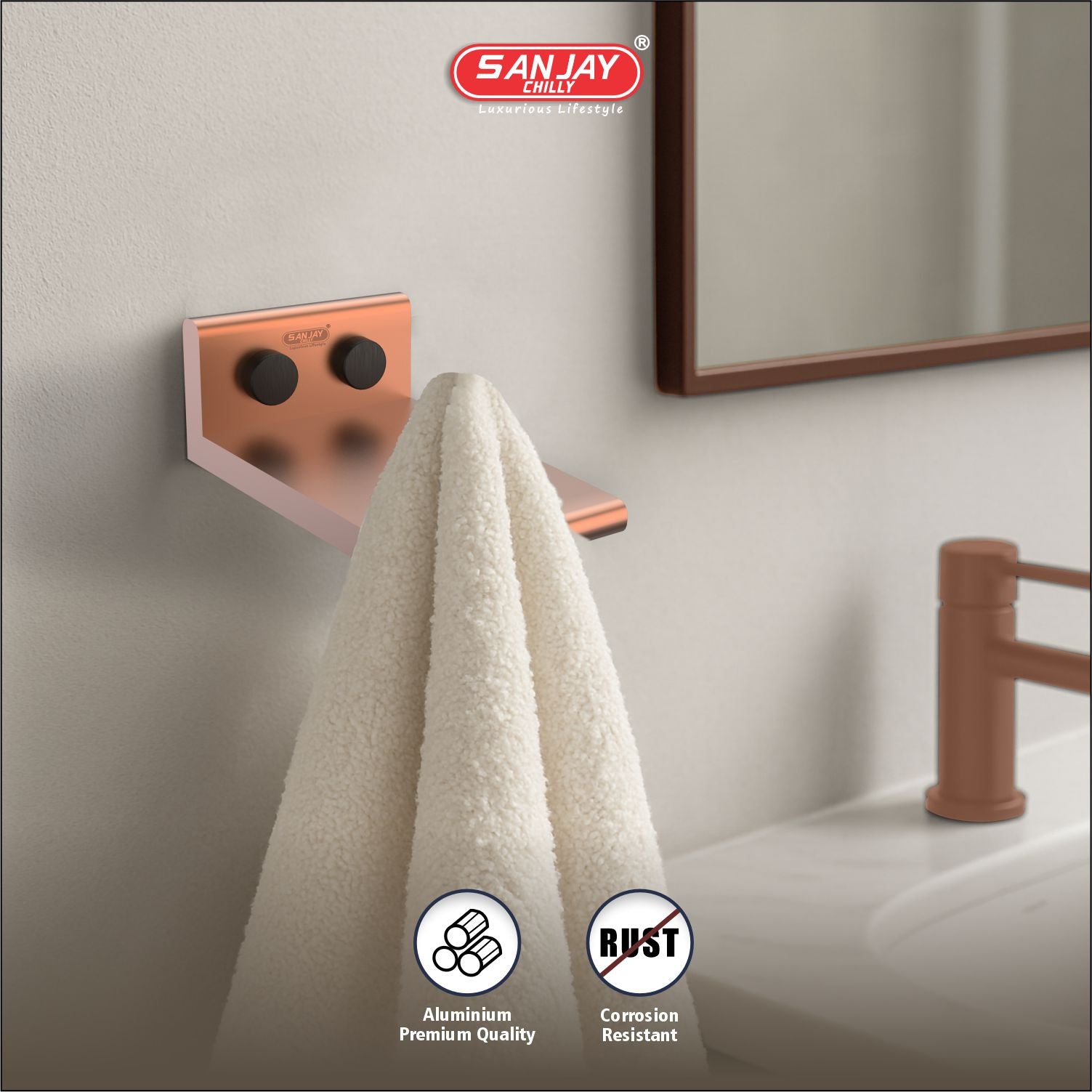 Robe Hook Rose Gold