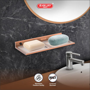 Dual Soap Dish Rose Gold