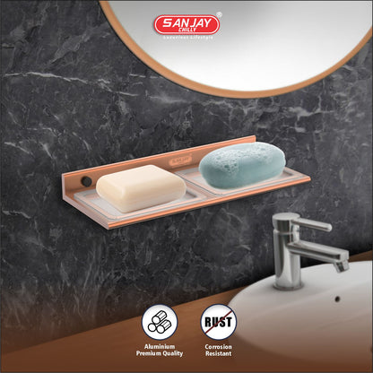 Dual Soap Dish Rose Gold