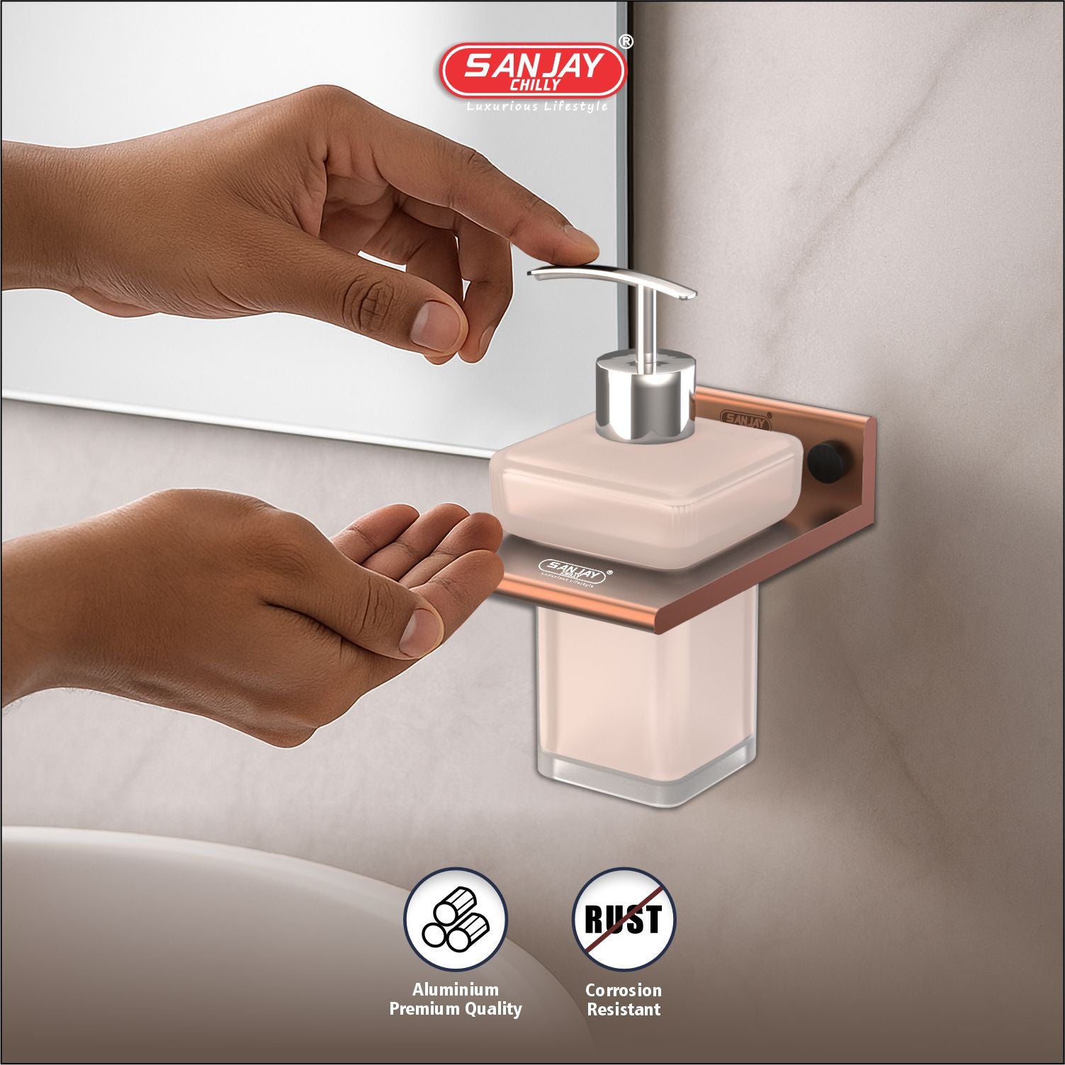 Sope Dispenser Rose Gold