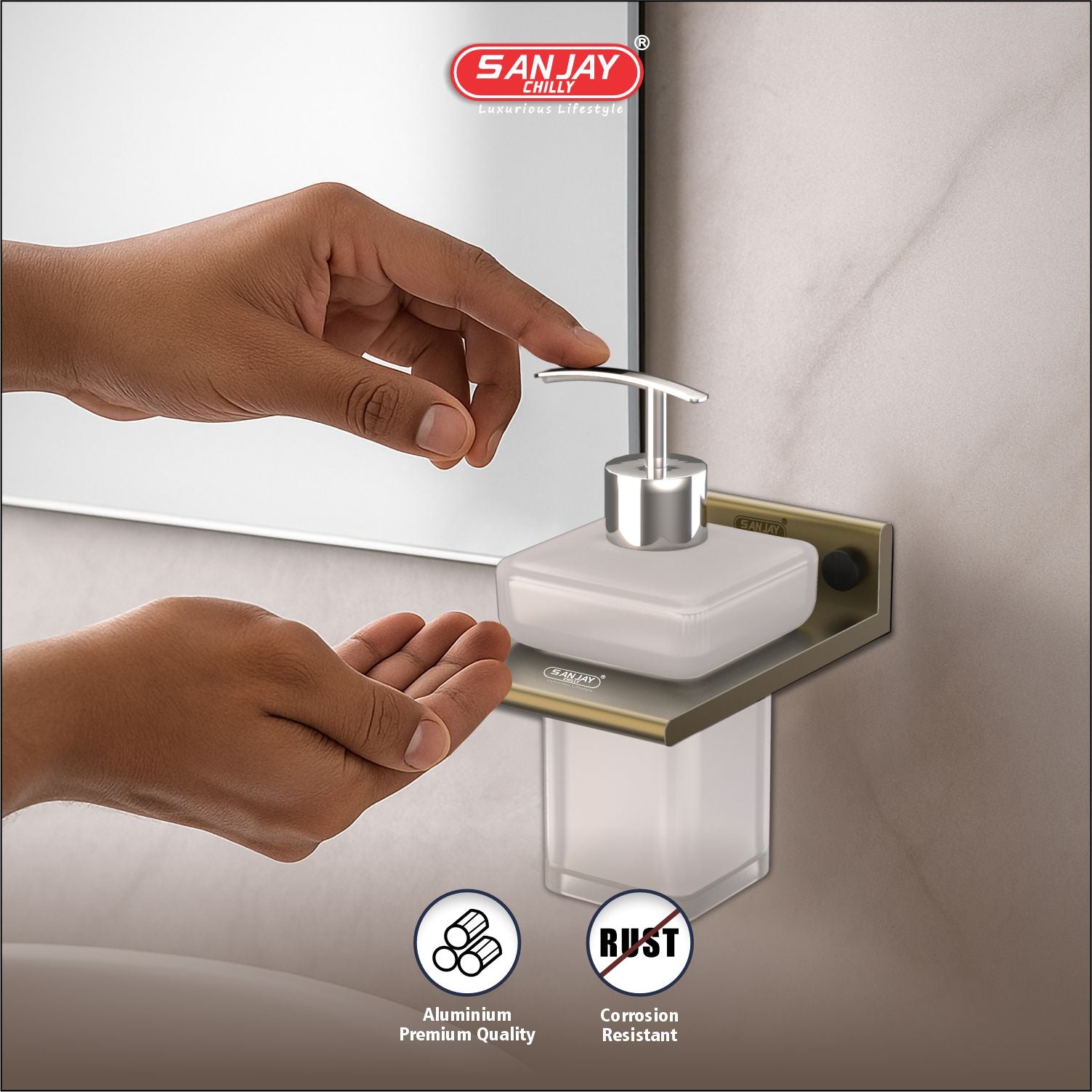 Soap Dispenser Brushed Bronze