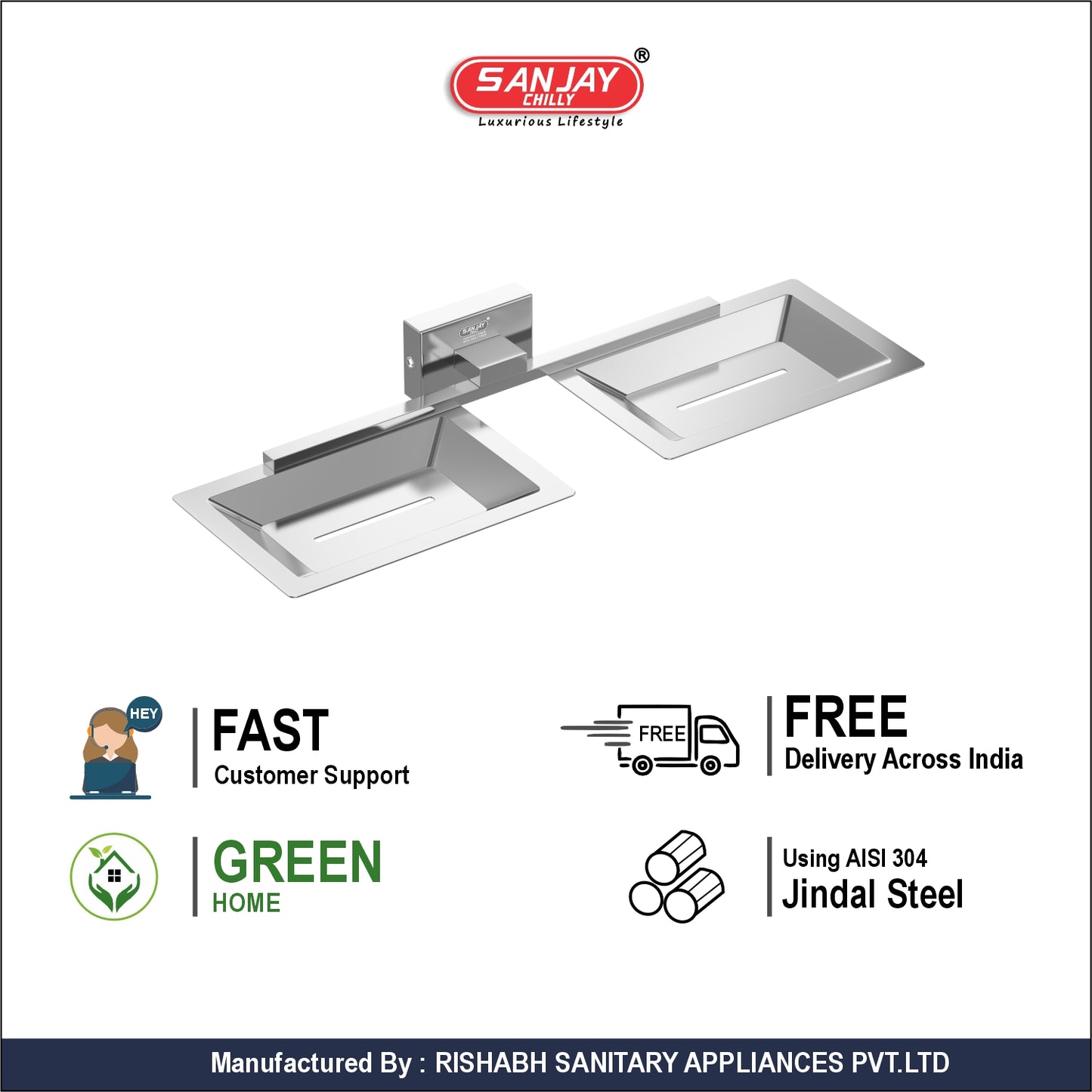 Dual Soap Dish Velora