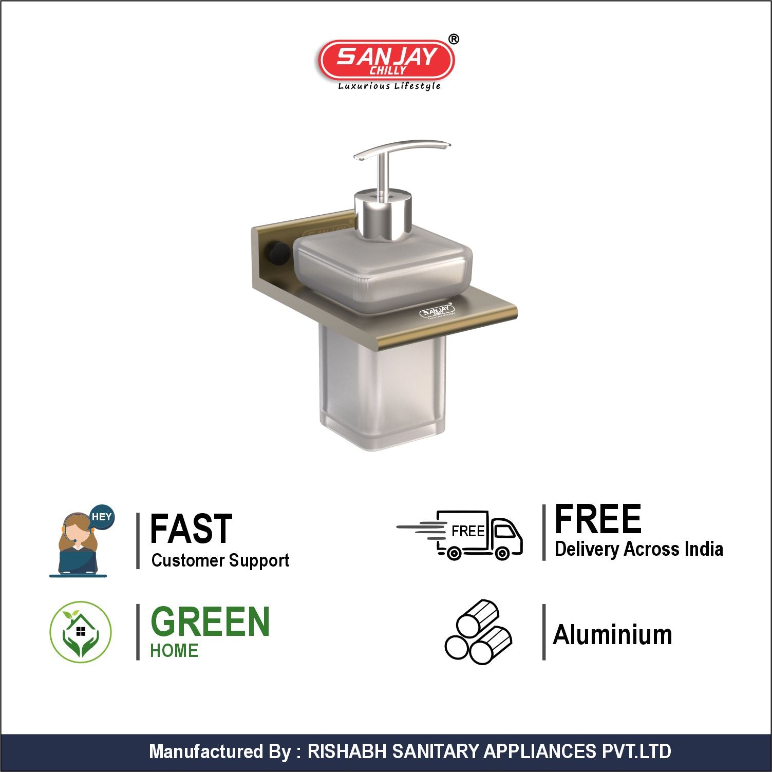 Soap Dispenser Brushed Bronze