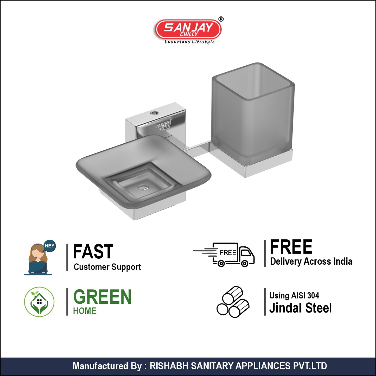 Soap Dish & Tumbler Holder Nexa