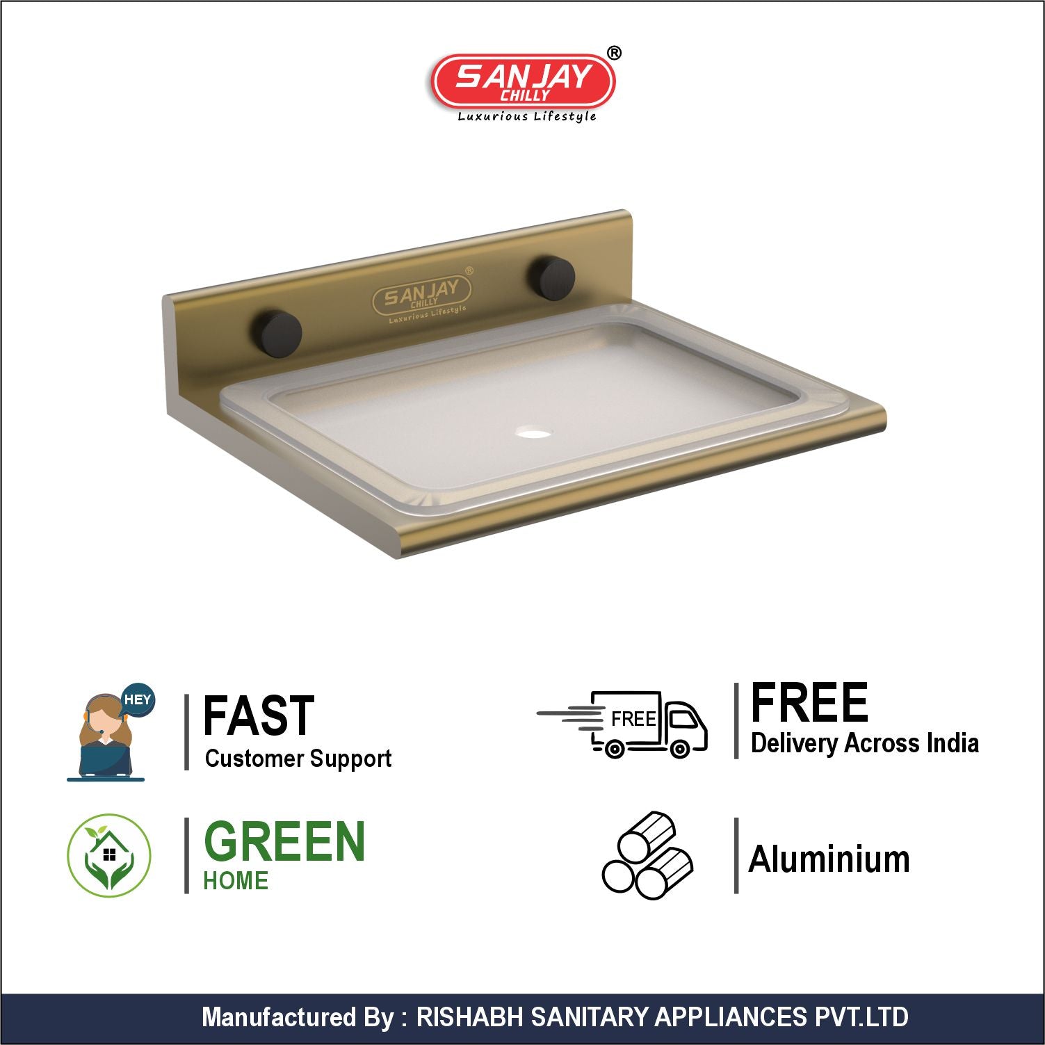 Soap Dish Brushed Bronze