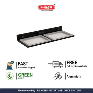 Dual Soap Dish Ultra Black