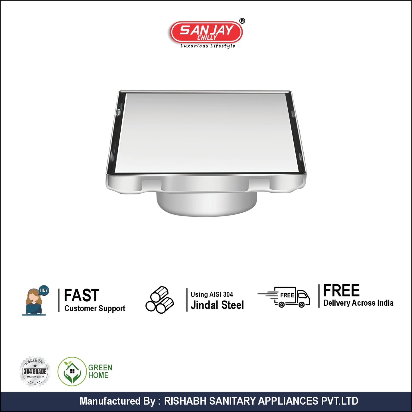 Square Marble Drainer Lite