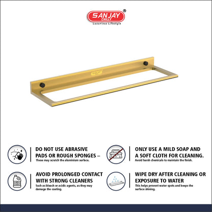 Towel Rod French Gold