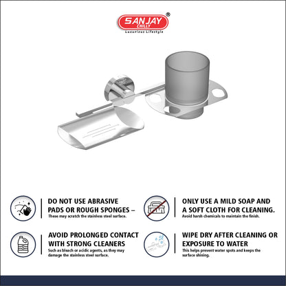 Soap Dispenser & Tumbler Holder Stello